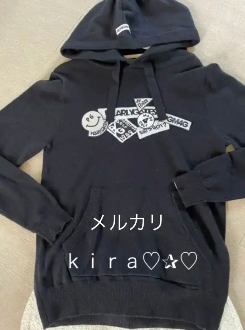 ニットプルオーバーフーディ0