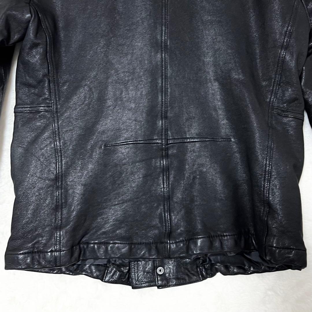 【Qp】ナノユニバース✨️ライダース　シングル　山羊革　ゴートレザー　ＸＬ