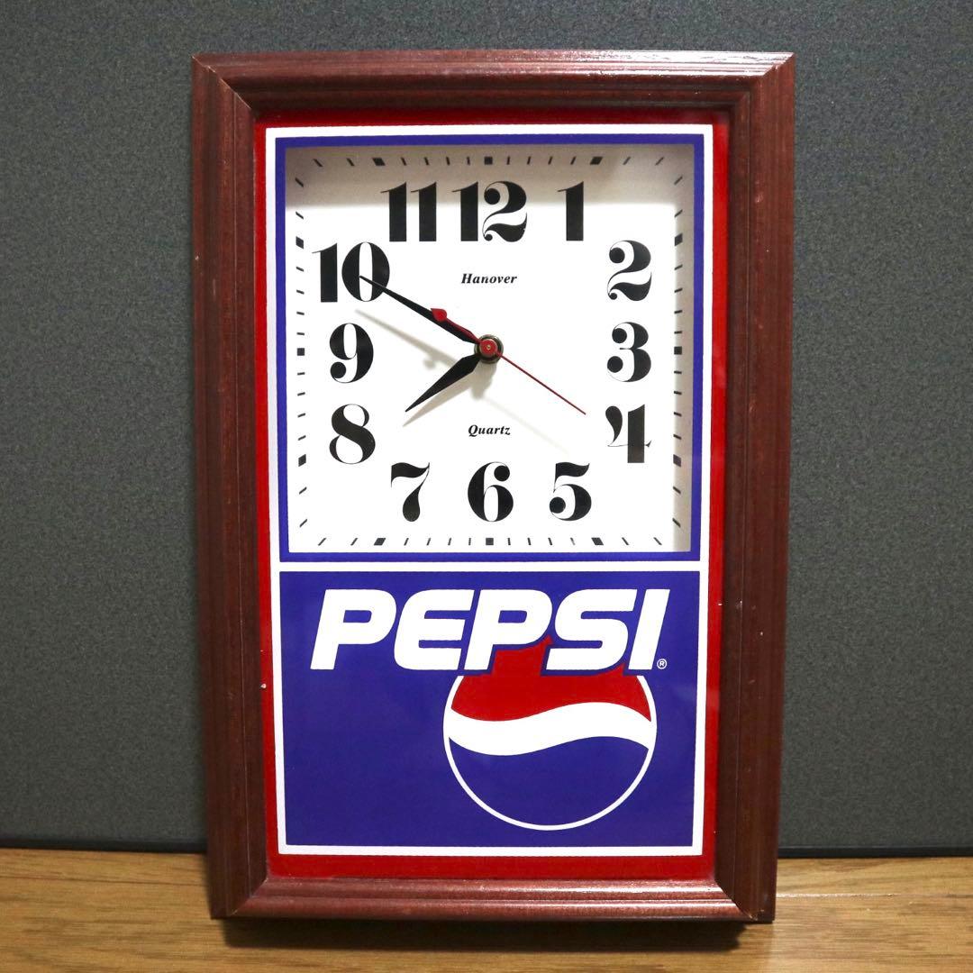 【動作確認済】ペプシ PEPSI ハノーファー HANOVER 壁掛け時計