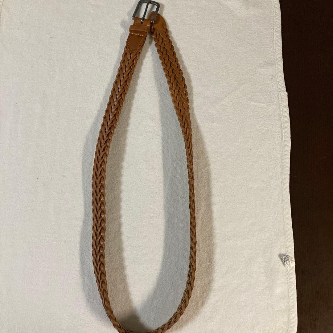 希少40 大きいサイズ ホワイトハウスコックス メッシュベルト ライトブラウン