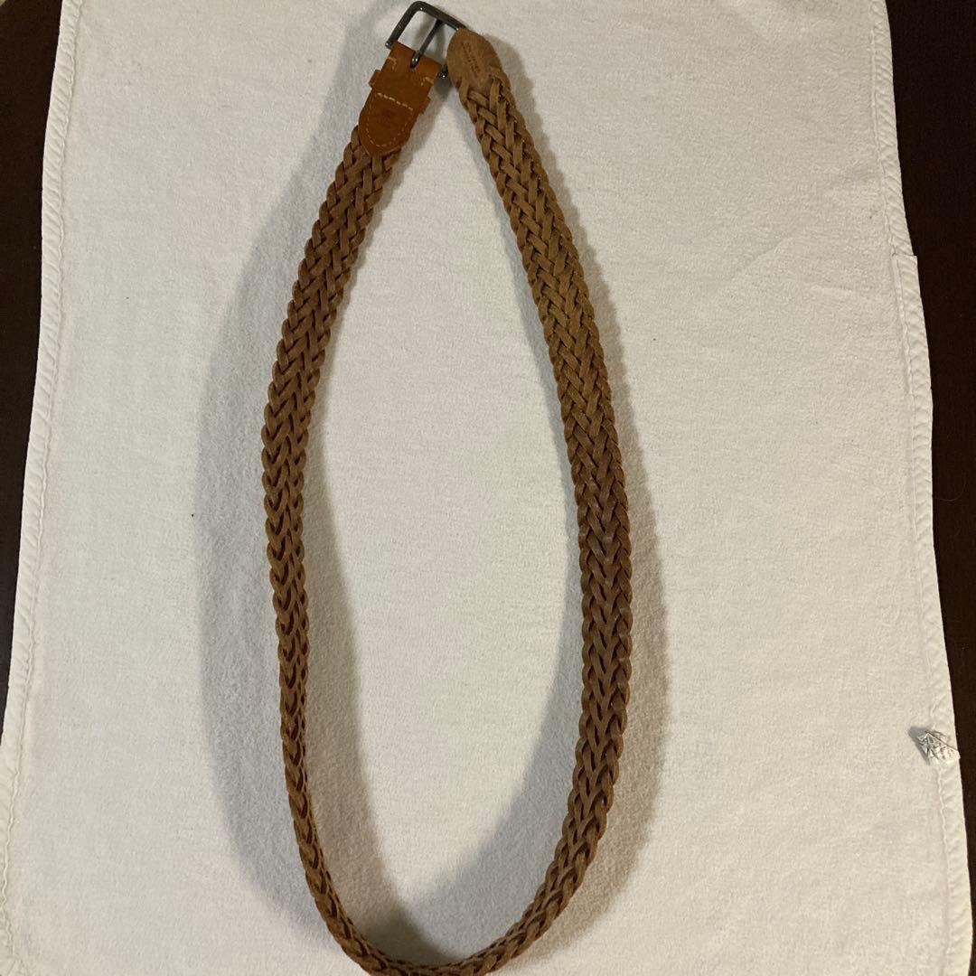 希少40 大きいサイズ ホワイトハウスコックス メッシュベルト ライトブラウン