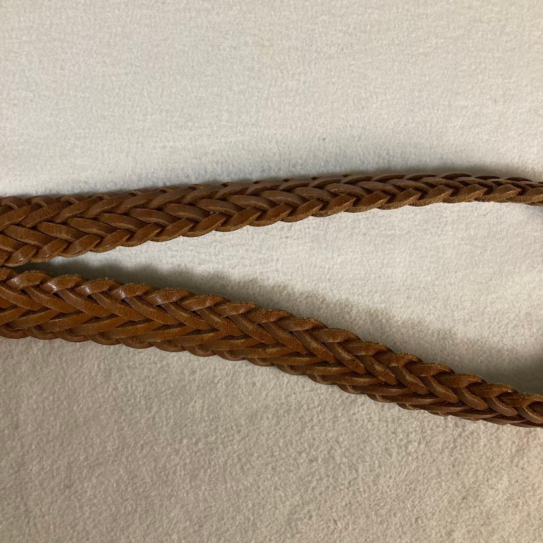 希少40 大きいサイズ ホワイトハウスコックス メッシュベルト ライトブラウン