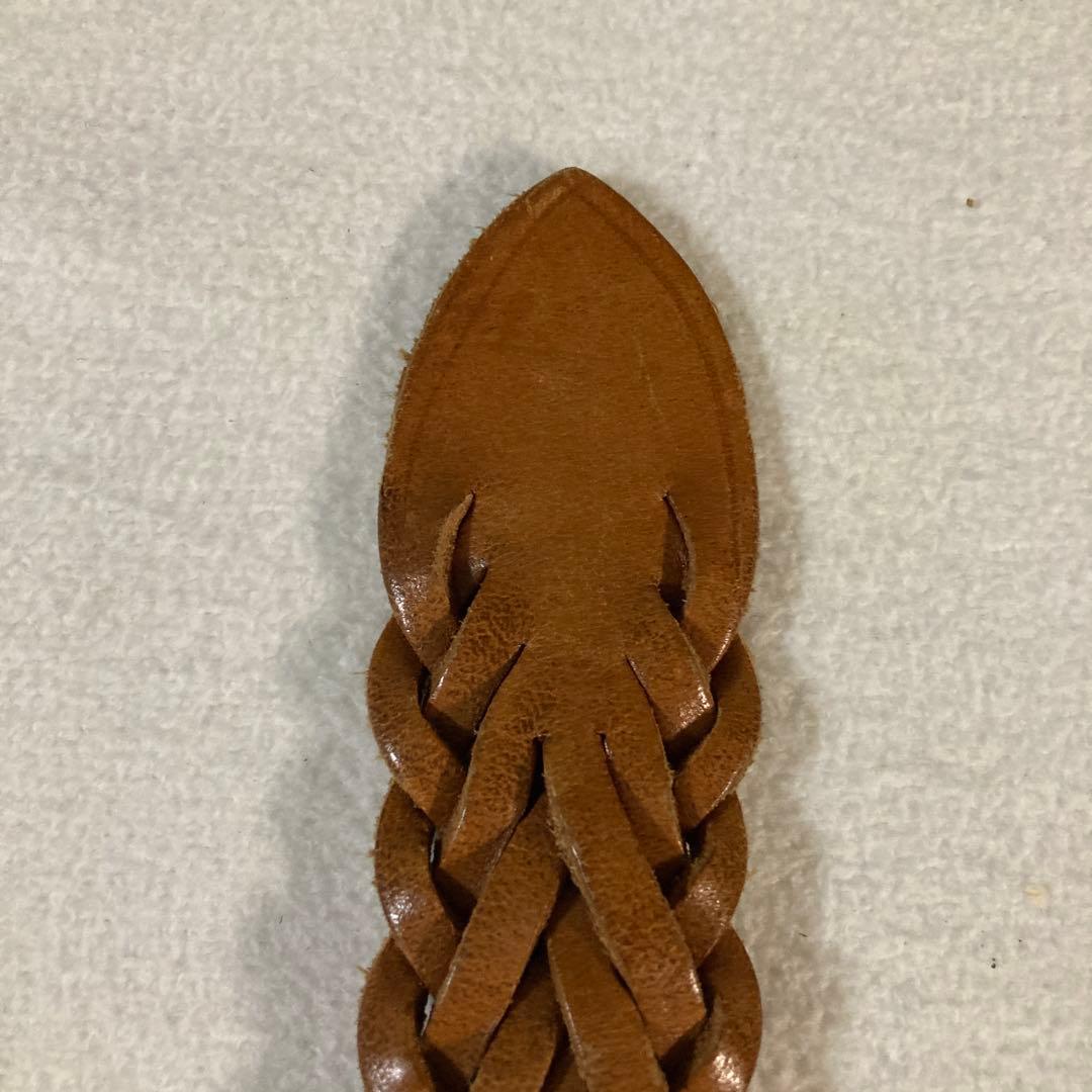 希少40 大きいサイズ ホワイトハウスコックス メッシュベルト ライトブラウン