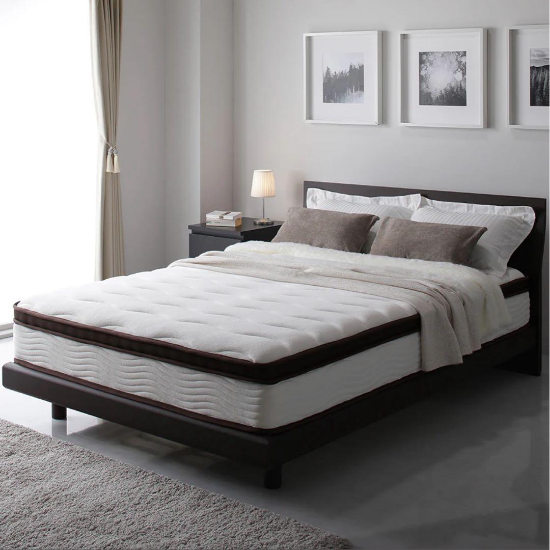 RASIK 2層ポケットコイルマットレス ダブル ハイグレード