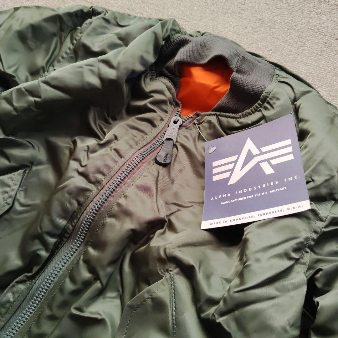 I*a様 変色無し アメリカ製 アルファМA-1 ALPHA タグ付き未使用　S