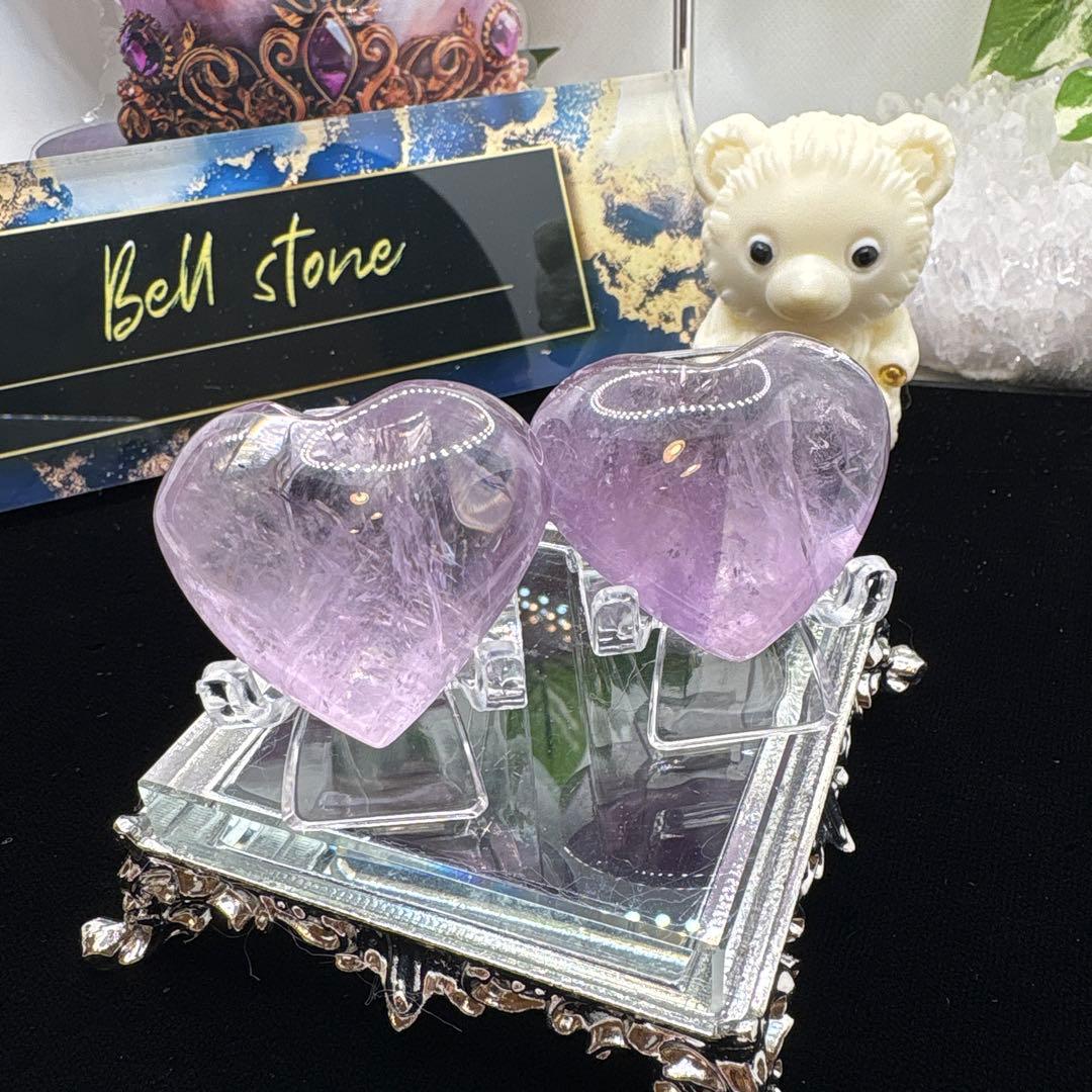 アメジストハート2点セットNo.827