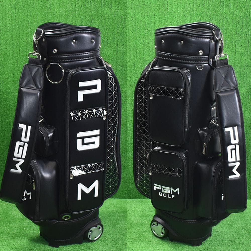 PGM GOLF/ゴルフ キャリー付 キャディバッグ【ブラック】展示品！