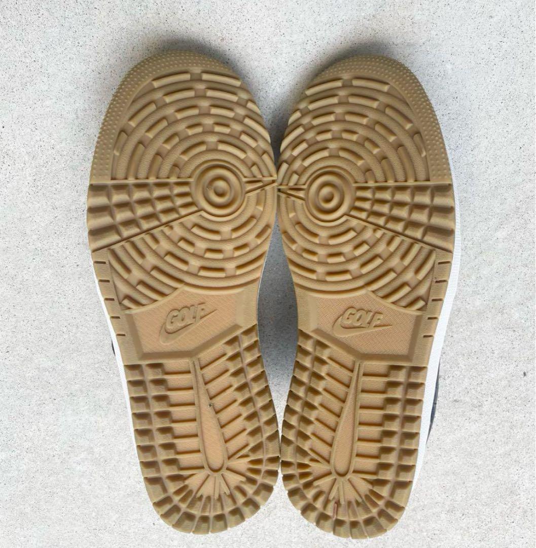 NIKE エアジョーダン1 LOW GOLF ブラックガム25.5cm