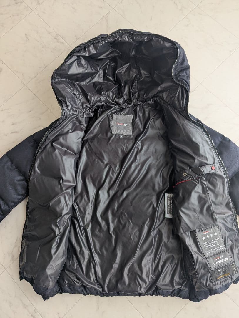 【美品】井川遥着用 デュベティカ カシミヤ ダウンTHIADUE ネイビー 38