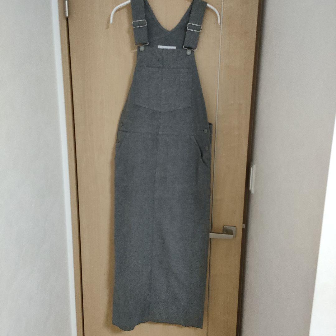 UNION LAUNCH グレー ロングサロペット