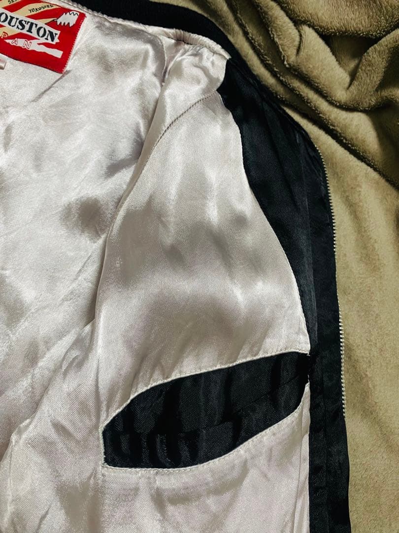 HOUSTON 日本限定 龍 スカジャン unisex vintage レーヨン