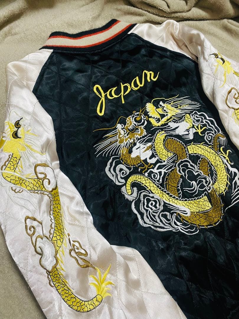 HOUSTON 日本限定 龍 スカジャン unisex vintage レーヨン