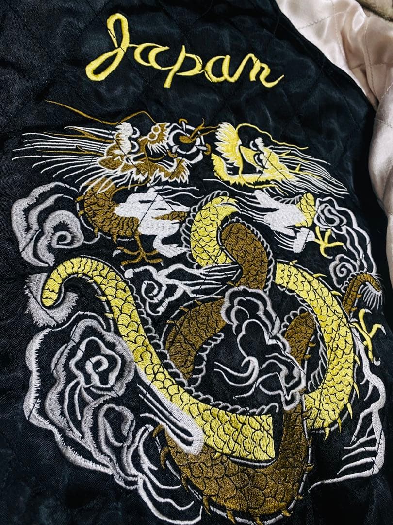 HOUSTON 日本限定 龍 スカジャン unisex vintage レーヨン