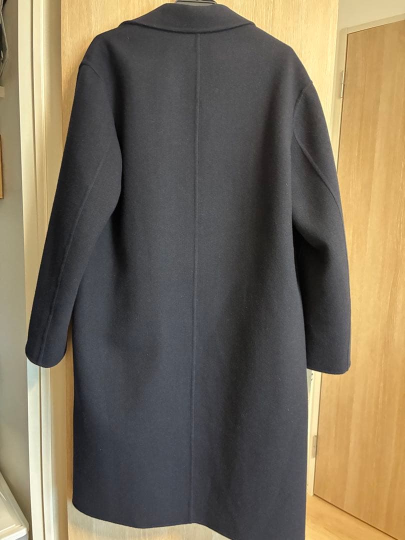 トゥモローランド　ギャルリーヴィー　メルトン　ネイビー　ウール　カシミヤ　コート