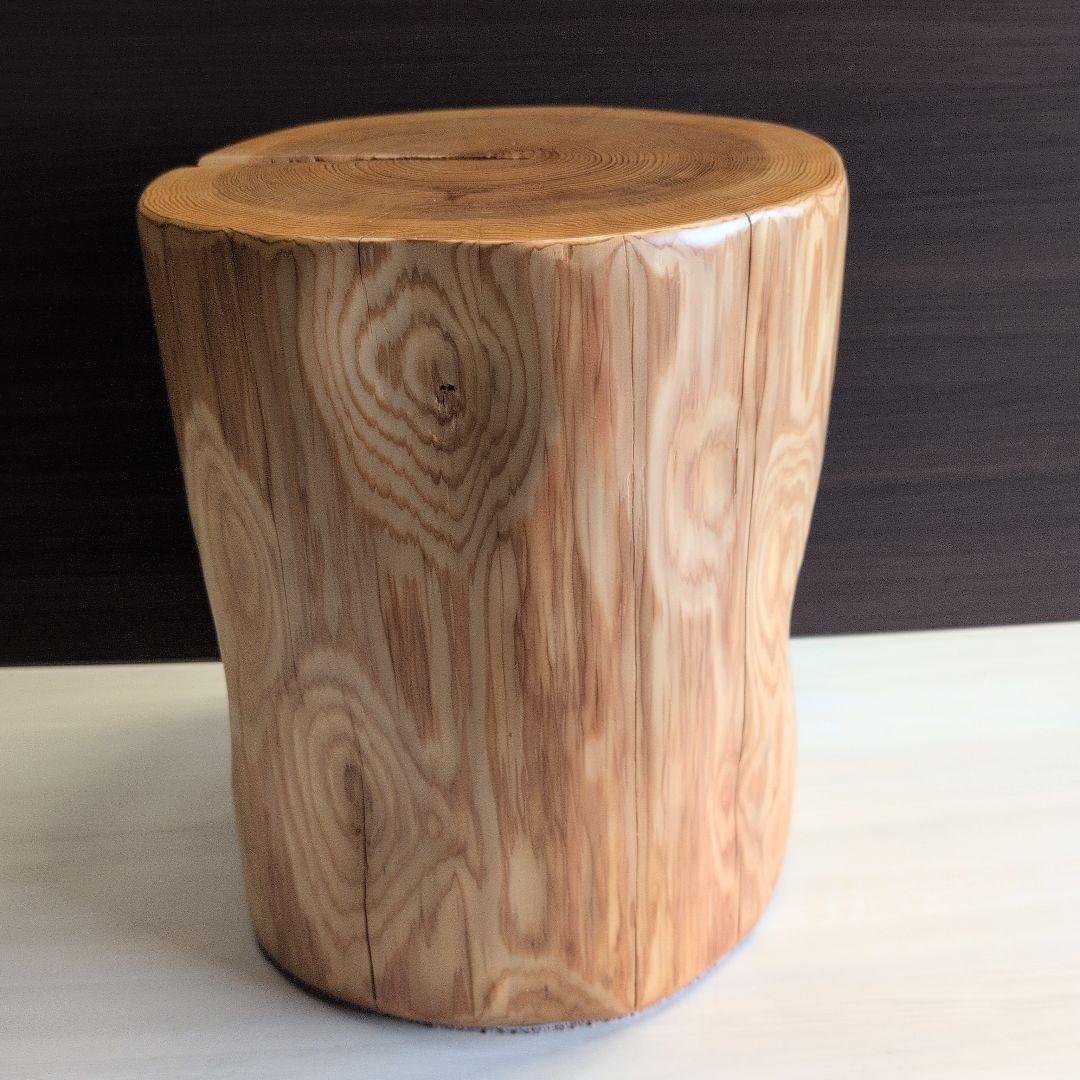 丸太　椅子　木製　杉　スツール　ハンドメイド