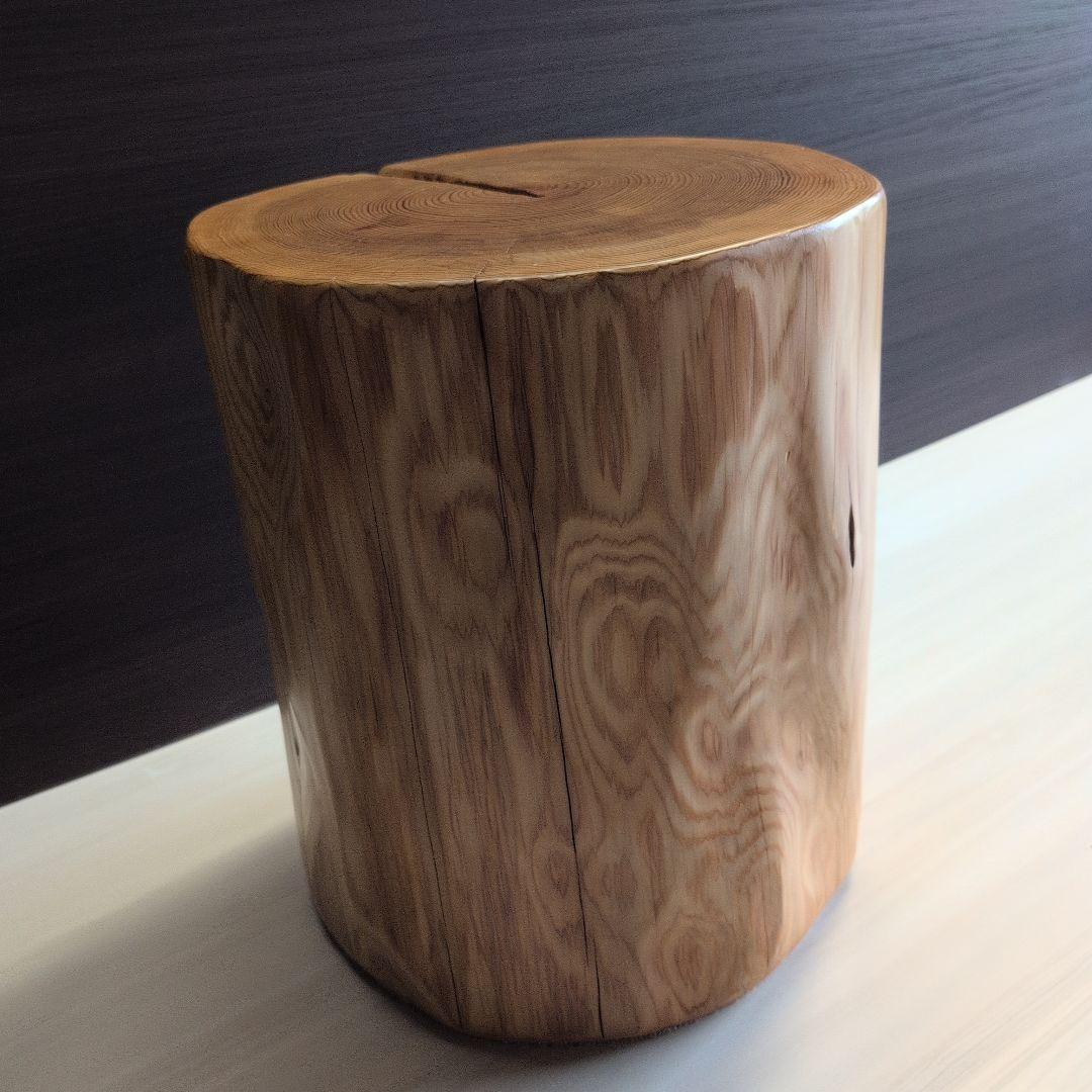 丸太　椅子　木製　杉　スツール　ハンドメイド