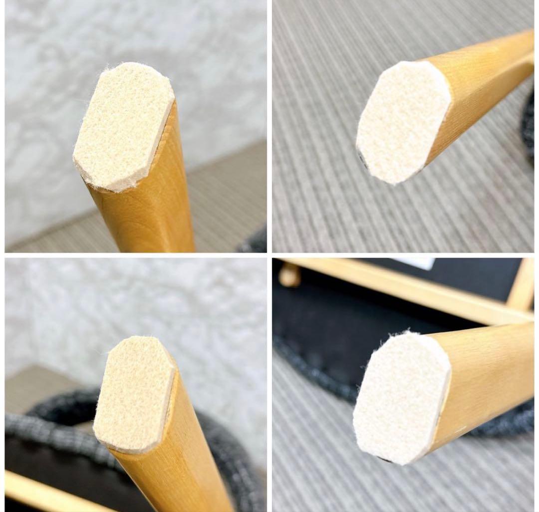 ダイニングチェア 椅子 一脚 ブラス 木製脚 ブラック ダークグレー系 張地　①