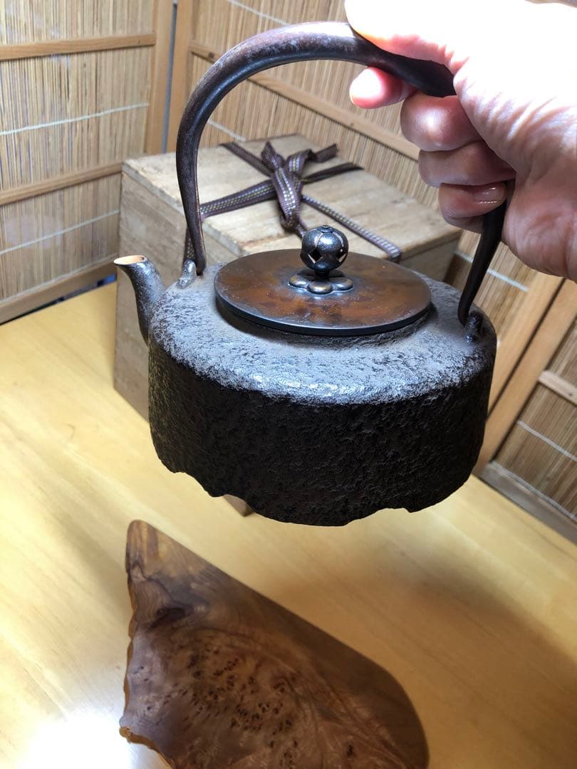 アンティーク京都鉄瓶　急須800-900ml