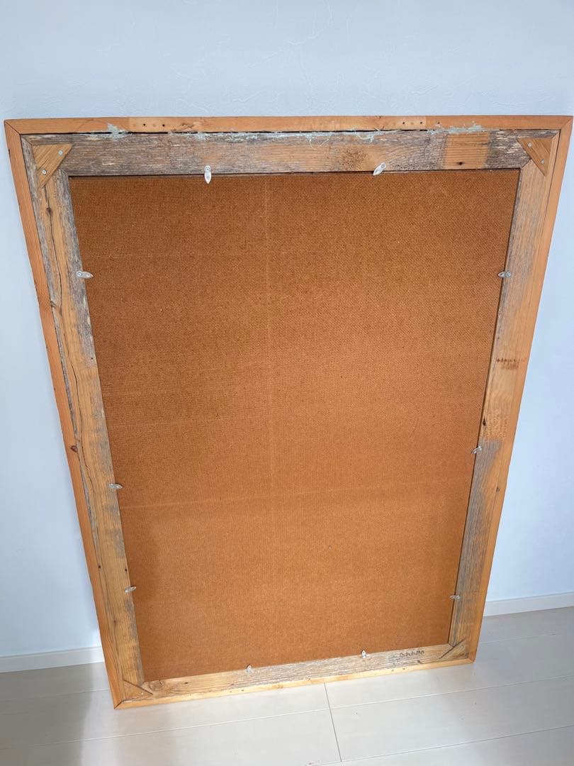 GALLUP 木製ミラー　アンティーク ギャラップ