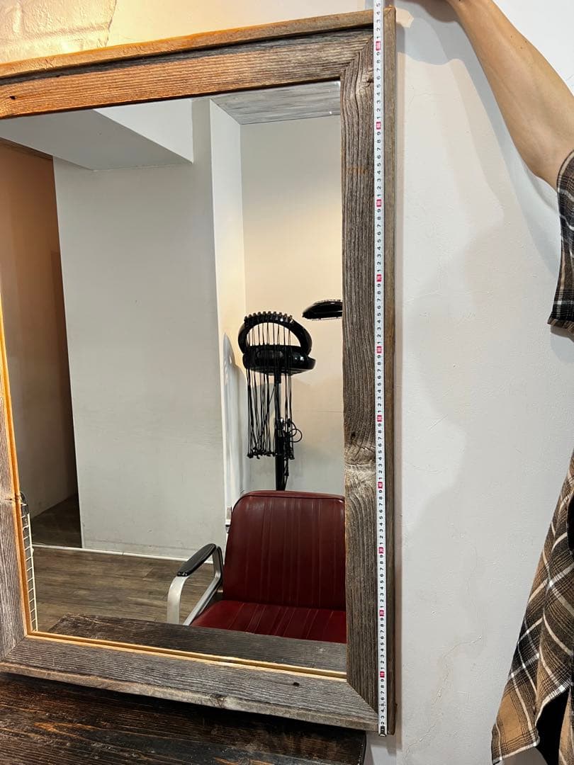 GALLUP 木製ミラー　アンティーク ギャラップ