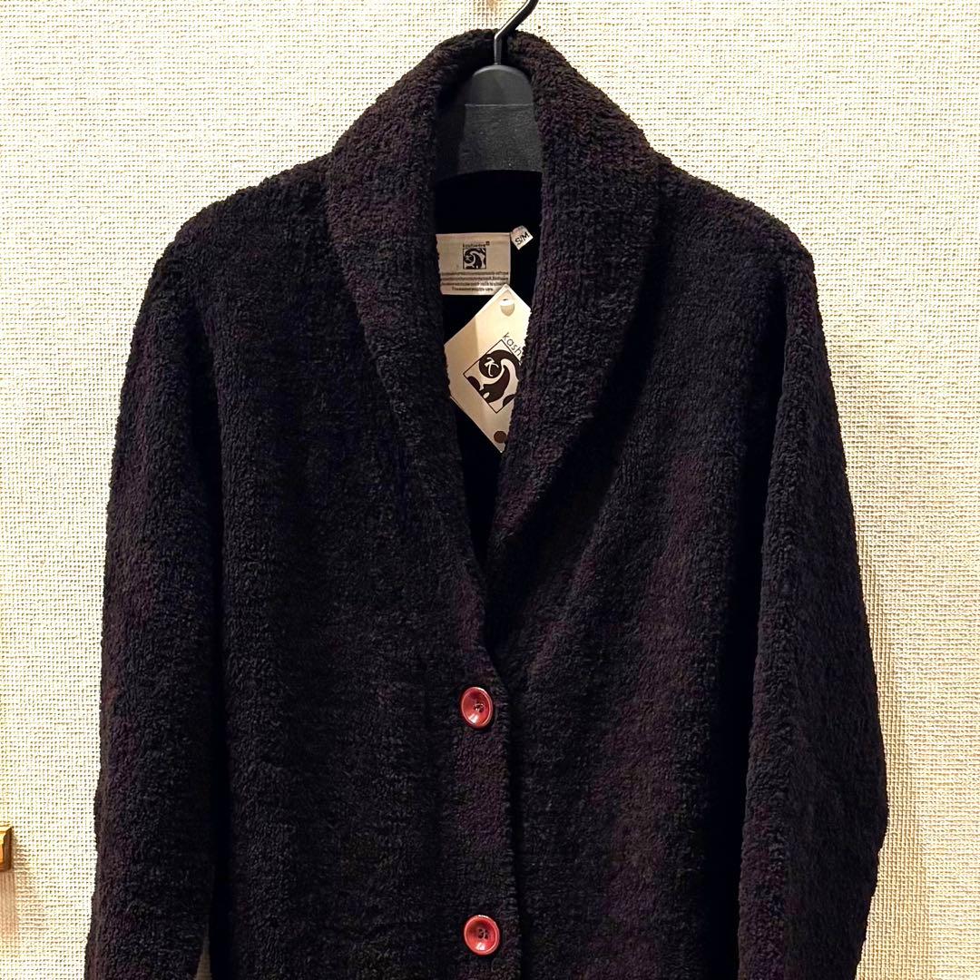 新品タグ付き　カシウエア ロングカーディガン 茶　ダークブラウン　 表記S/M