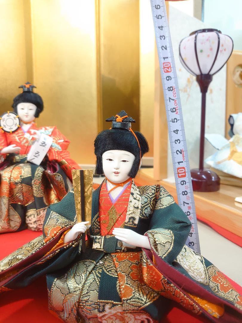 ●金襴衣装五人囃子●　ごにんばやし　おひなさま　新品