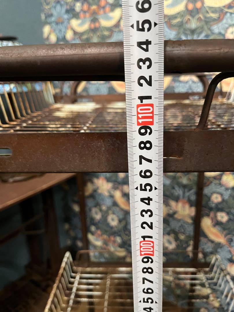 アイアン ワゴン インテリア ビンテージ 昭和レトロ 当時物 棚 ラック 什器