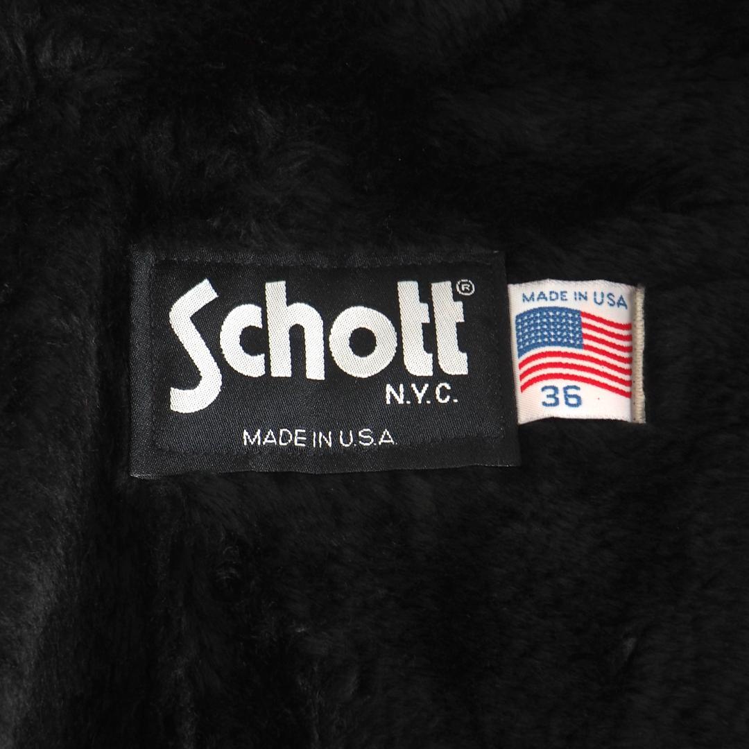 Schott　ショット641　size36　シングルライダース　ライナー付き