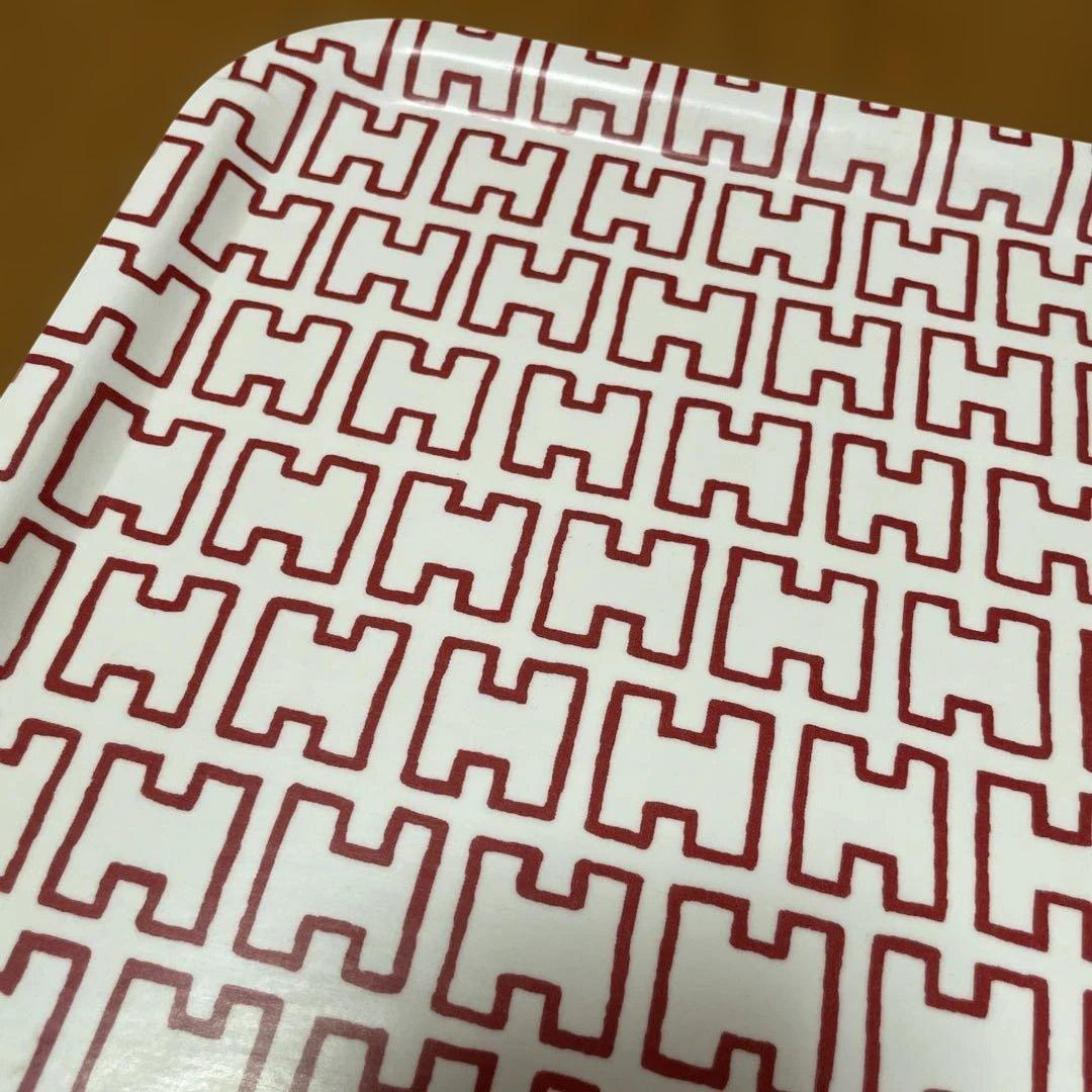 artek トレイ 赤いパターン　Lサイズ