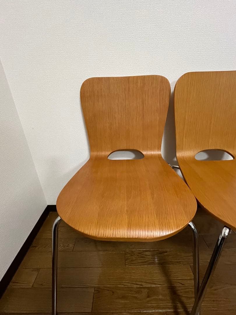 《unico》木製椅子2脚セット★廃番品★