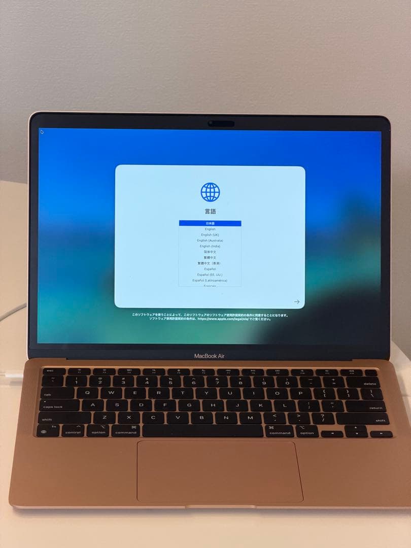 【美品・バッテリー良好】M1 MacBook Air 16GB/1TB USキー