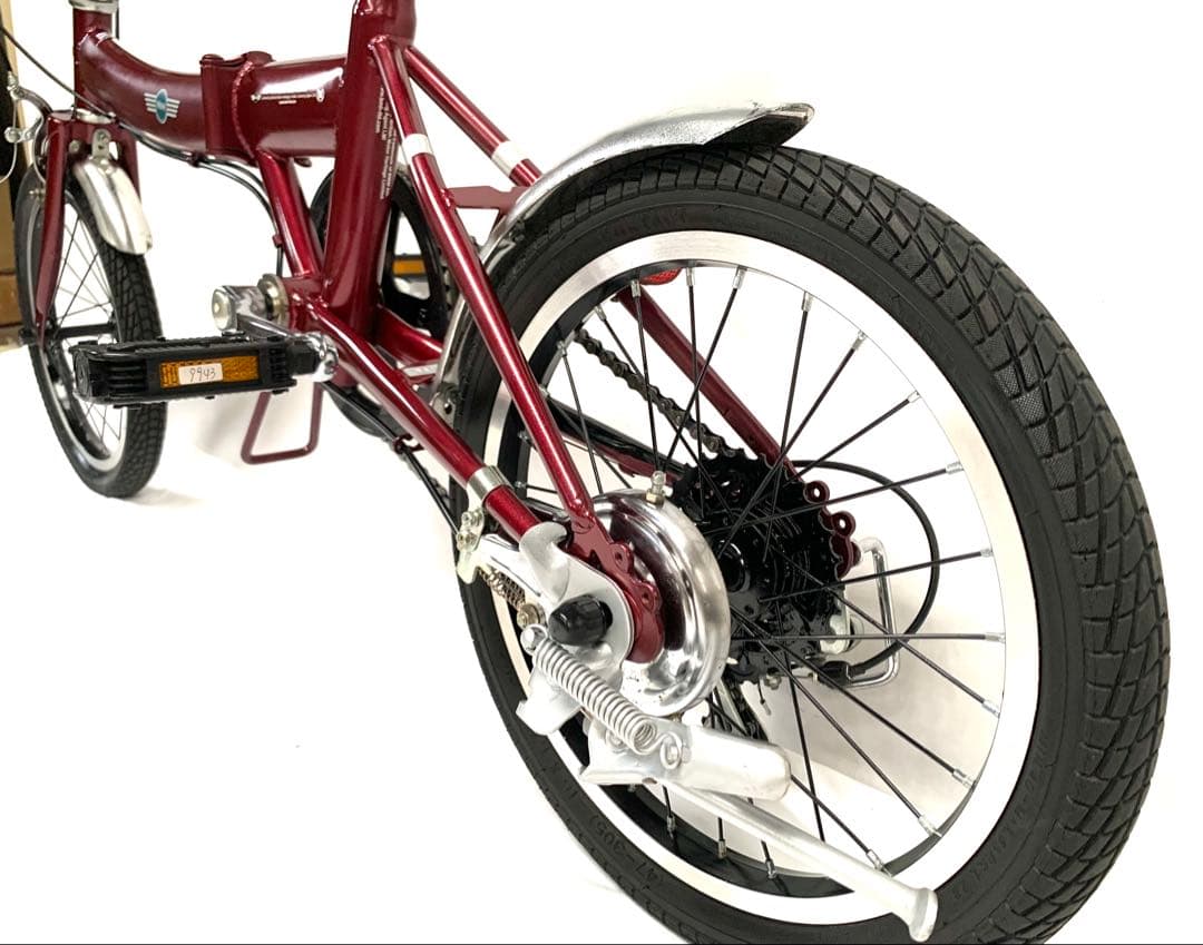 【即乘】送料無料MINI折り畳み自転車 SHIMANO 6速16インチ ミニベロ