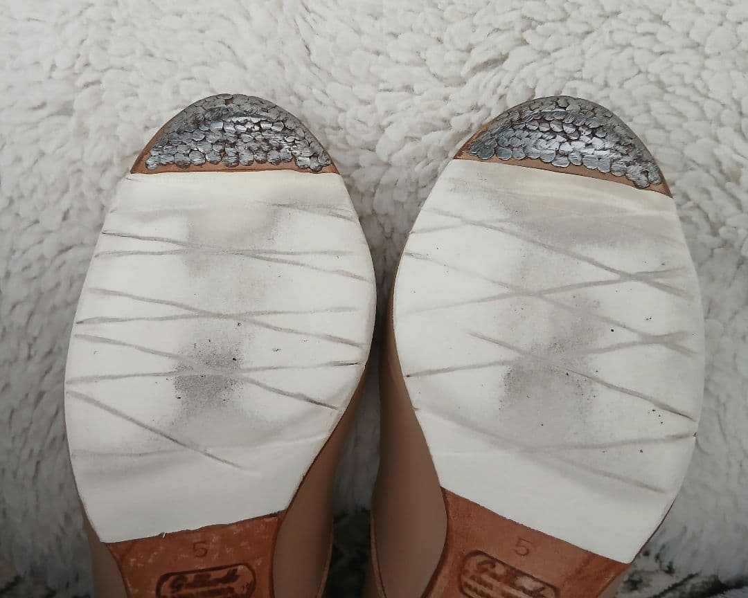 フラメンコシューズ 　ガジャルド５　ベージュ