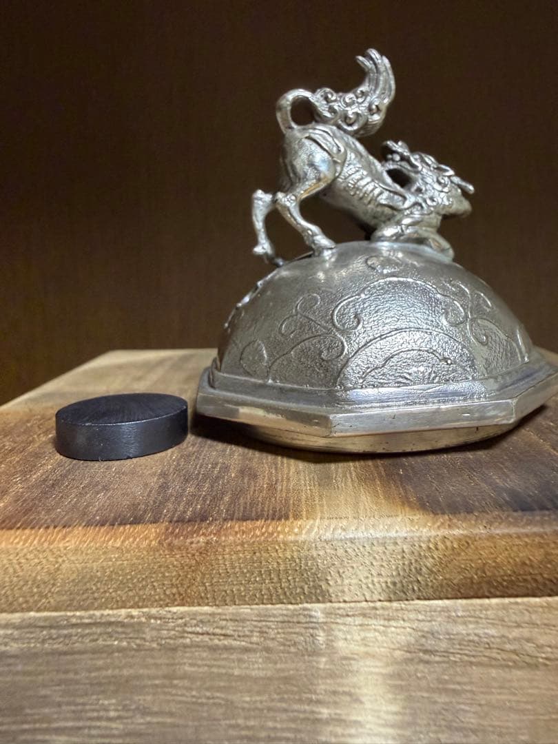 大峰作 香炉 銀製 銀 900 966g 刻印 桐箱 あり