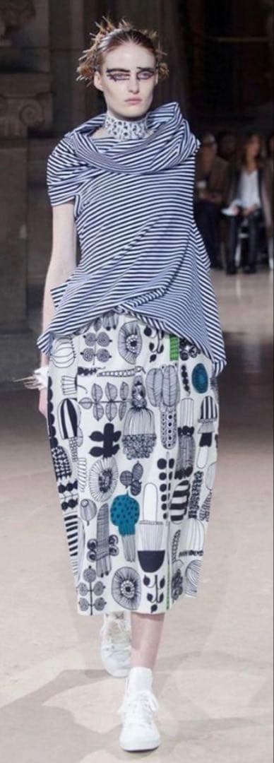 ｍ0801-2　ジュンヤワタナベ×マリメッコ　コクーンスカート 2018SS