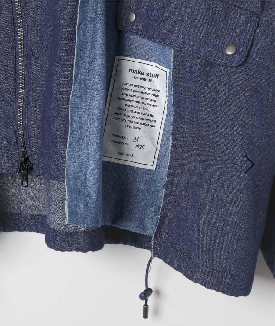 ニコアンド［be with M］ Misayo ミリリメイクジャケット カーキ