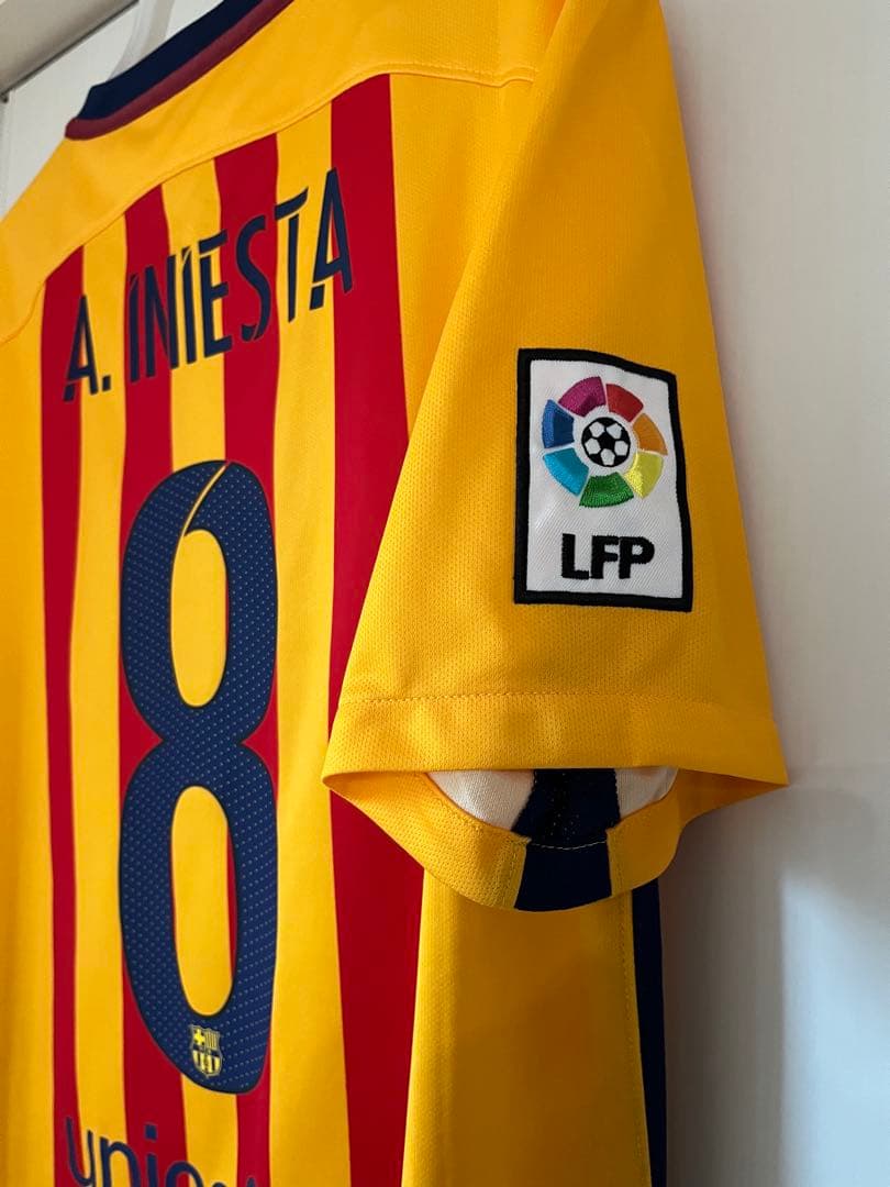 @*8様 FC バルセロナ 15-16 イニエスタ アウェイ ユニフォーム セッ