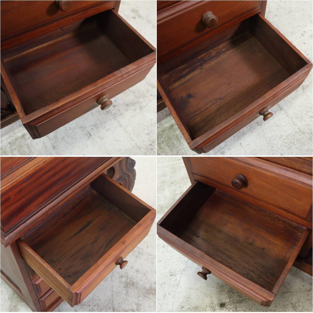 英国アンティーク ダベンポートデスク マホガニー ライティングデスク 書斎机