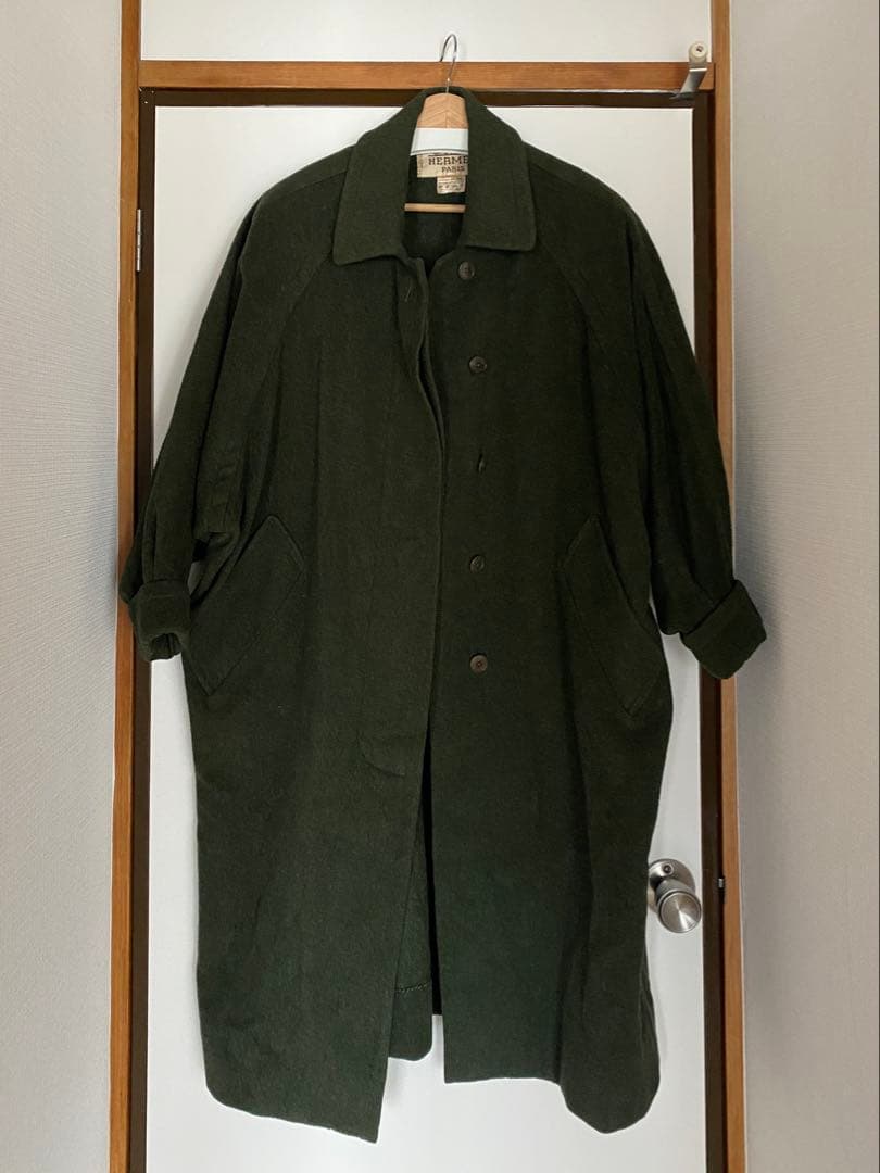 美品 HERMÈS ロングコート M