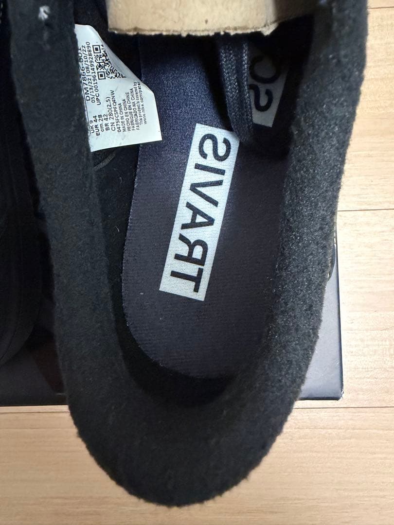 靴 JORDAN 1 LOW TRAVIS SCOTT BLACK PHANTOM