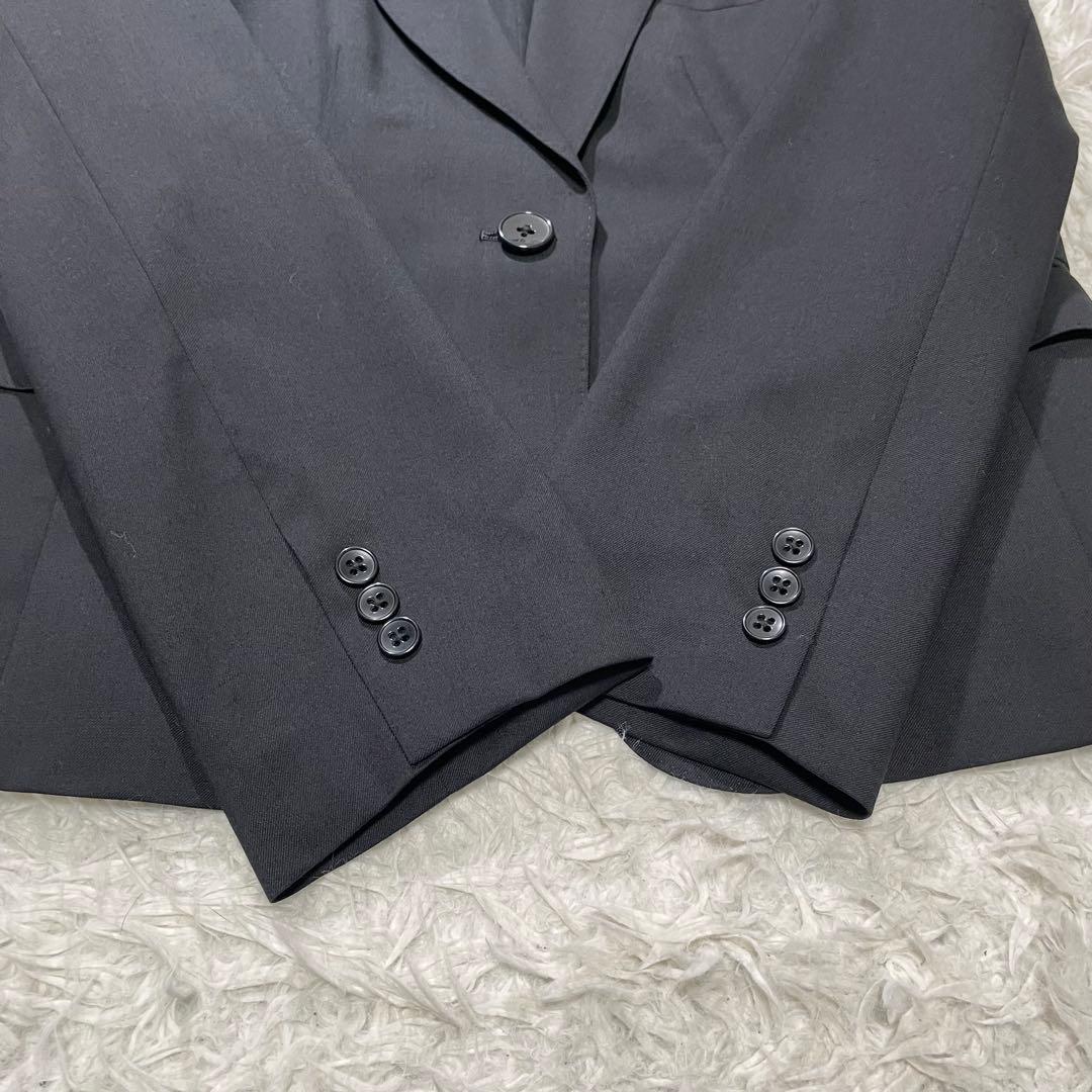 美品 エヌライン パンツスーツ 3点セット 大きいサイズ 17号 ブラック　黒