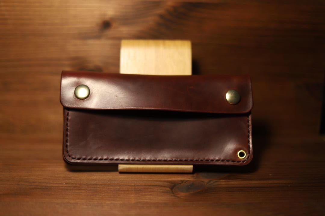 イタリアンレザーCOMIPEL社 ホースバット　トラッカーウォレット　即納OK‼️