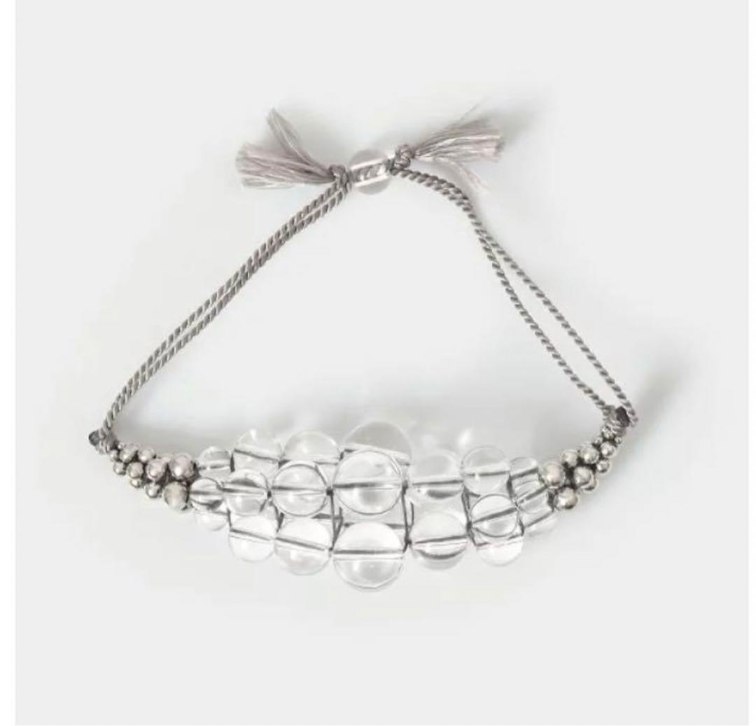 yasuhide ono クリスタルシルクコードブレスレット