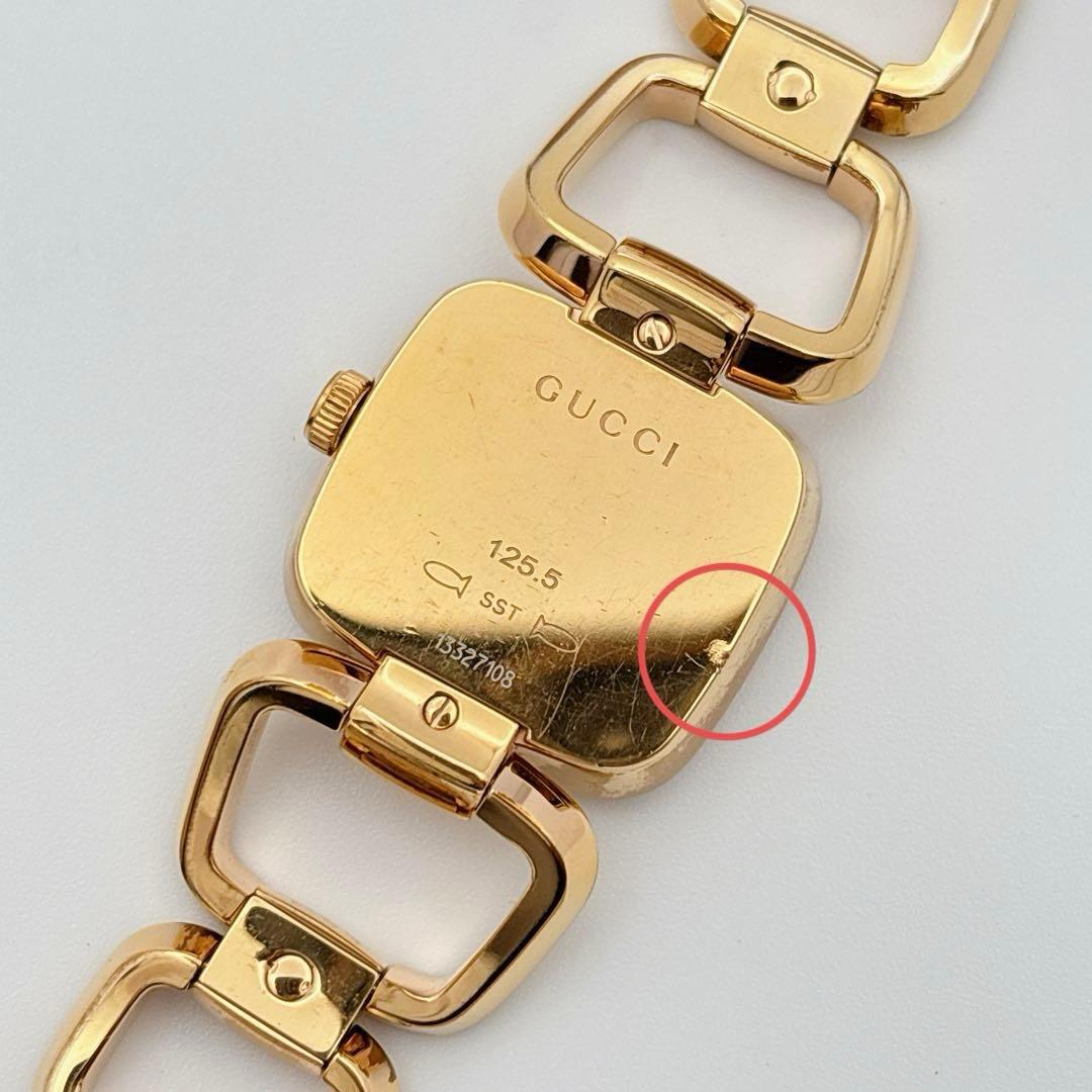 【希少・電池新品】GUCCI 125.5 Gコレクション 3Pダイヤ 腕時計