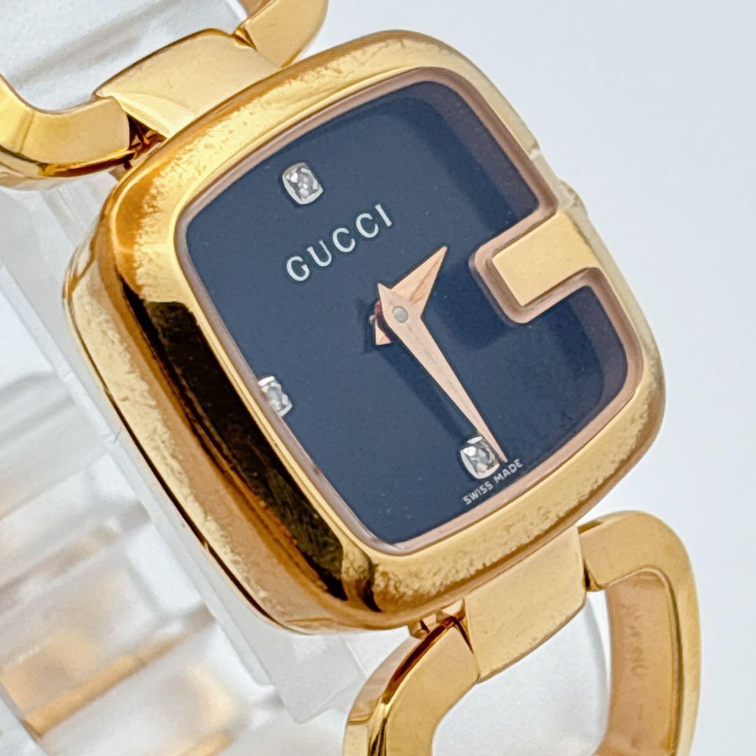 【希少・電池新品】GUCCI 125.5 Gコレクション 3Pダイヤ 腕時計