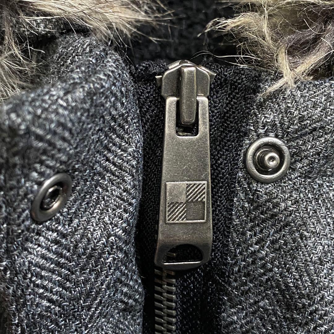 希少♡ウールリッチ ファー ビターチルウールロフトジャケット 中綿 ヘリンボーン