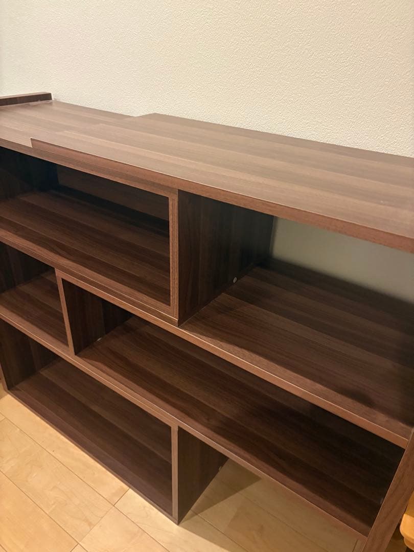 木製ラック ダークブラウン