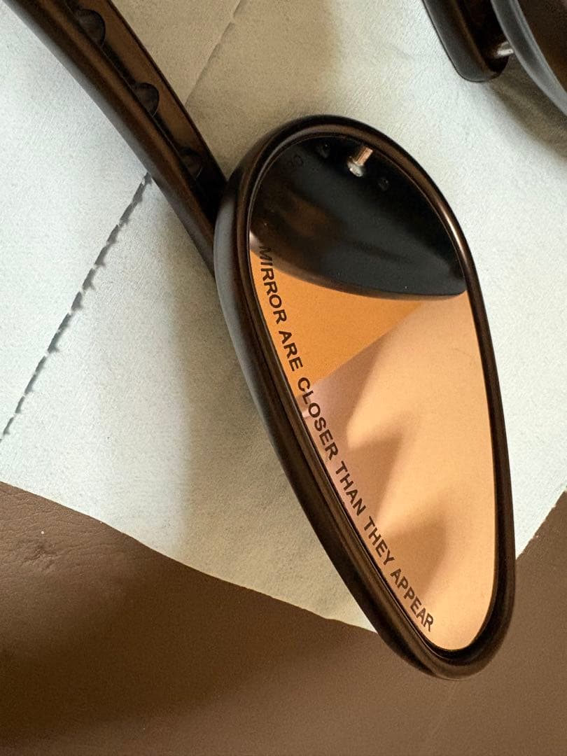 ハーレー純正　バックショット　ミラー　サテンブラック　美品