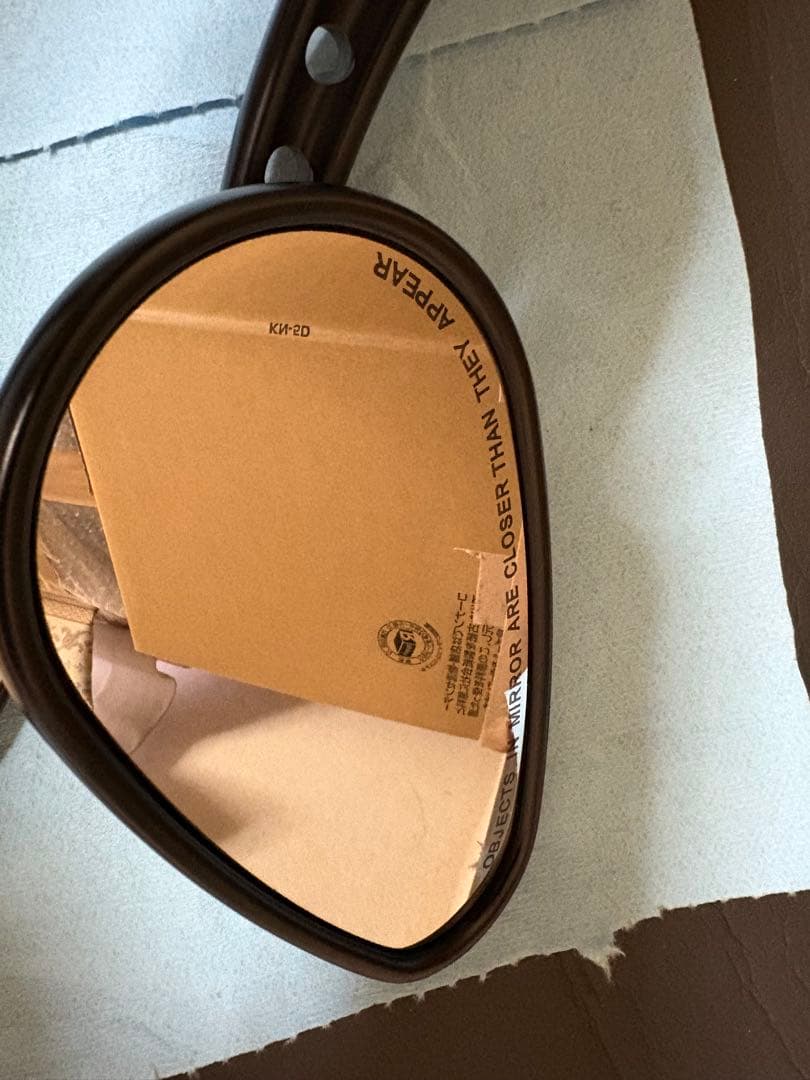 ハーレー純正　バックショット　ミラー　サテンブラック　美品