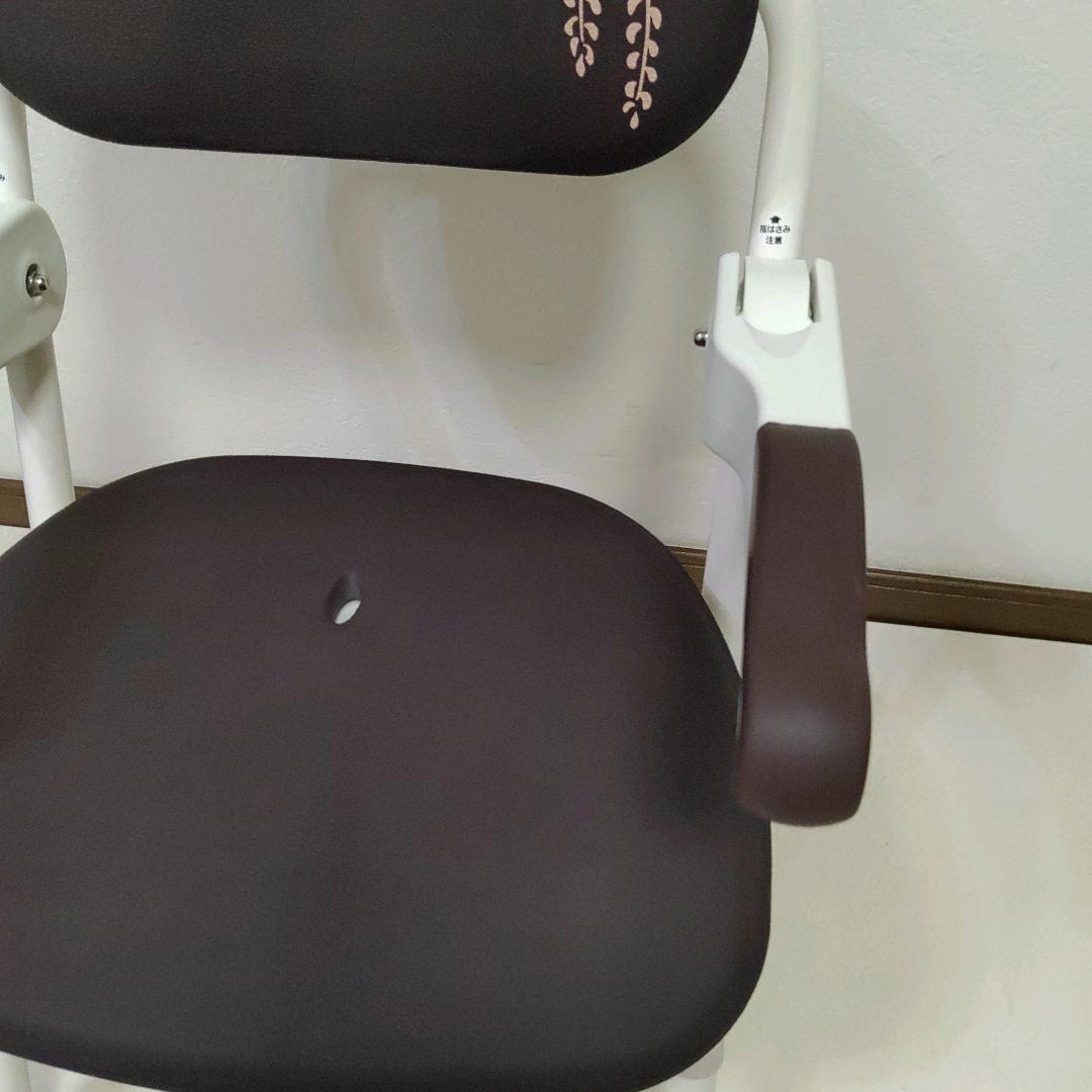美品 安寿 楽らく開閉シャワーベンチ Sフィット もちぷる ブラウン系 送料無料